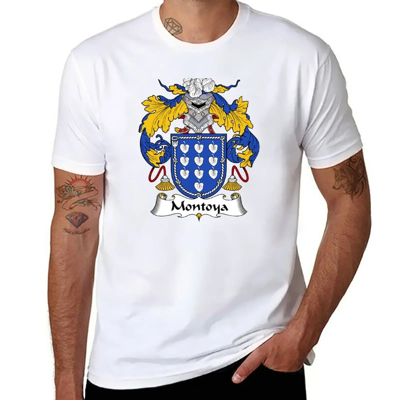 

Montoya Coat of Arms/Family Crest T-Shirt cute clothes Blouse vintage animal prinfor boys mens funny t shirts