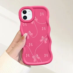 Charming Pink Bowknot Korean Soft Silicone Phone Case - Samsung S20FE (S28335)