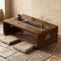 Foldable coffee table, Japanese-style low table, no assembly required, suitable for sitting on the floor, a low tatami table. 6