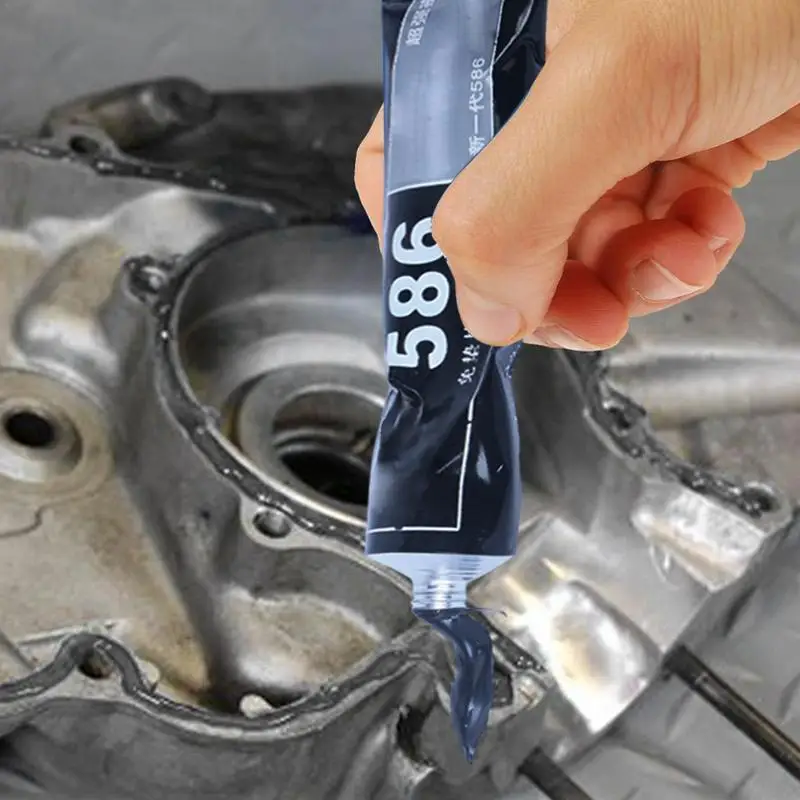 Motorcycle Engine Sealant High-Temp Resistant Engine Case Sealant Long-term Cylinder Gasket Repair Sealant For Gearbox Repair