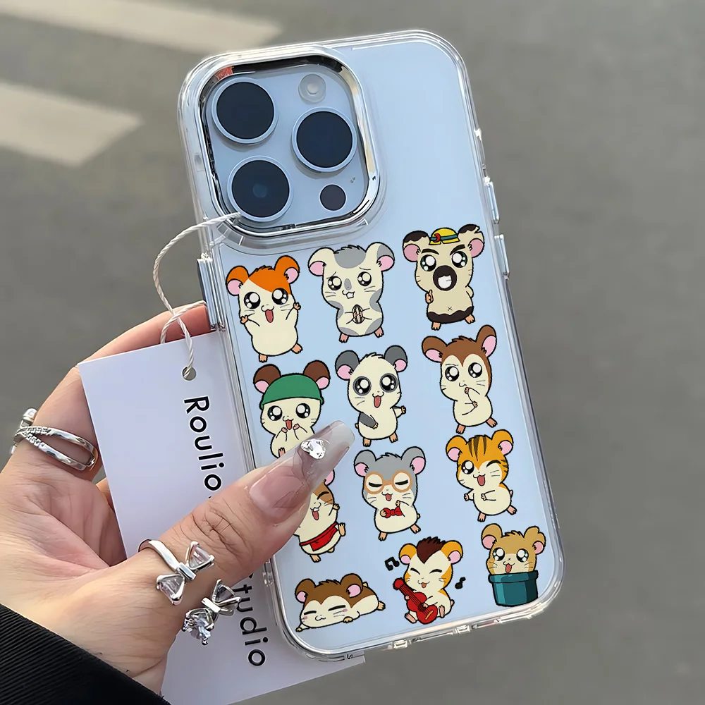 Cute Cartoon Hamtaros Transparent Phone Case | Soft Silicone TPU Back Cover