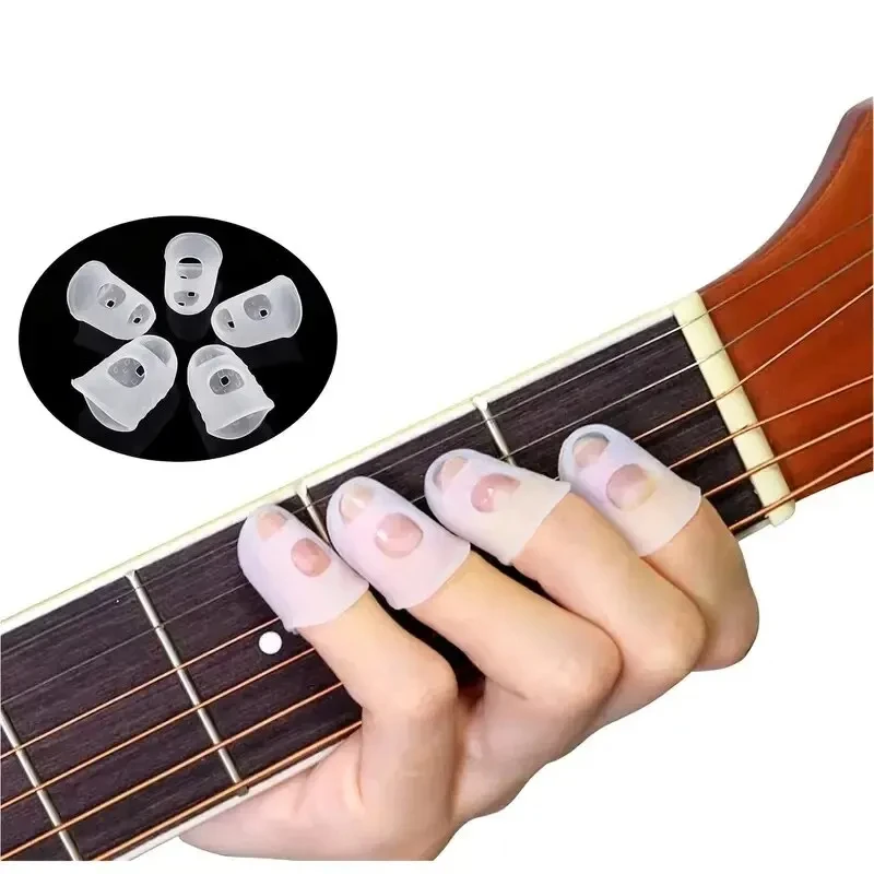 Guitar Fingertip Protection Set - Silicone Caps