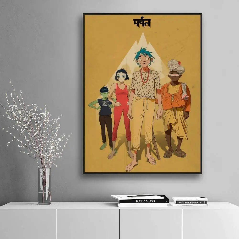 Gorillaz The Mountain Luxury Home Decor High-End Fashion Poster Sticker