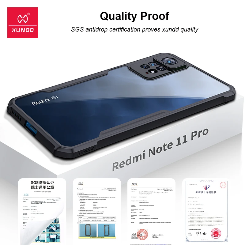 Xundd ̽ 11  5G ̽ Shockproof  Redmi Note11 S Pro ̽ Funda Coque