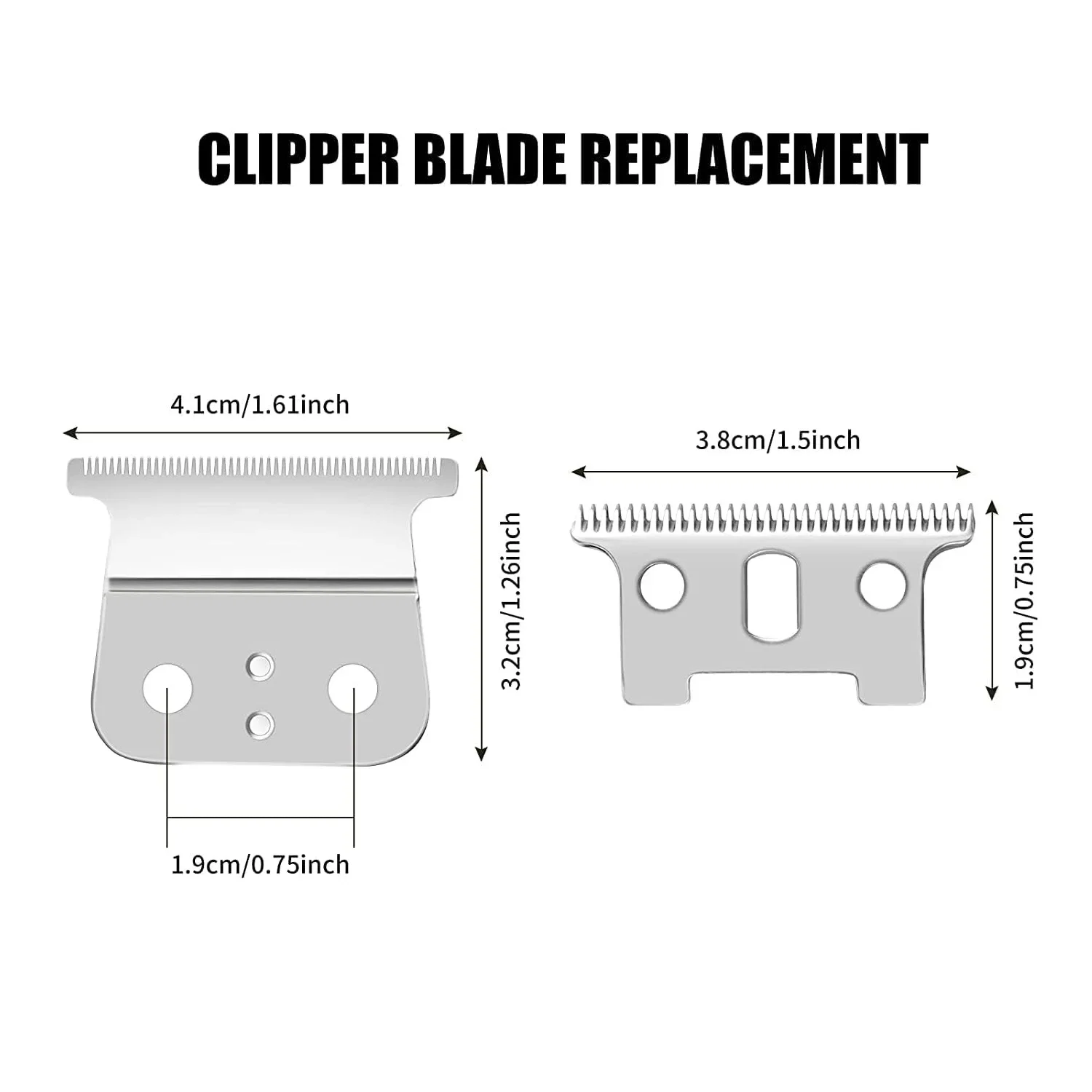 Pro Replacement T Blade Compatible with Andis Trimmer Outliner GO,GTO,GTX, SL, SLS Headliner LS2,LS3 Ceramic & Carbon Steel