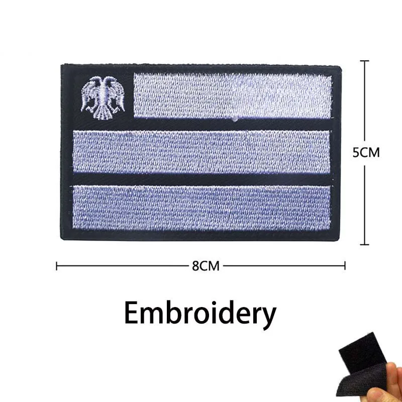 Russian Federal Tactical Emblem Embroidered Patch with Hook and Loop Backing