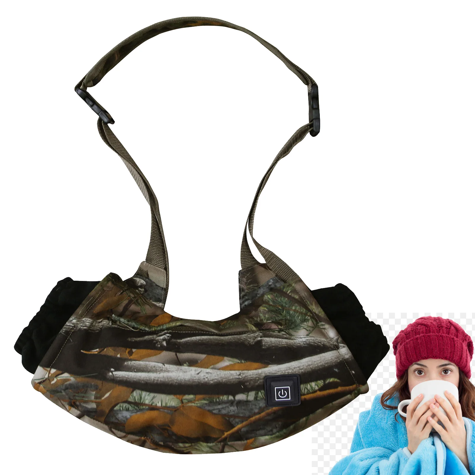

Waterproof Heated Hand Muff Handwarmers with USB Connector Gloves for Outdoor Hunting Photography Golf Hi ke Football Snow Ca mp