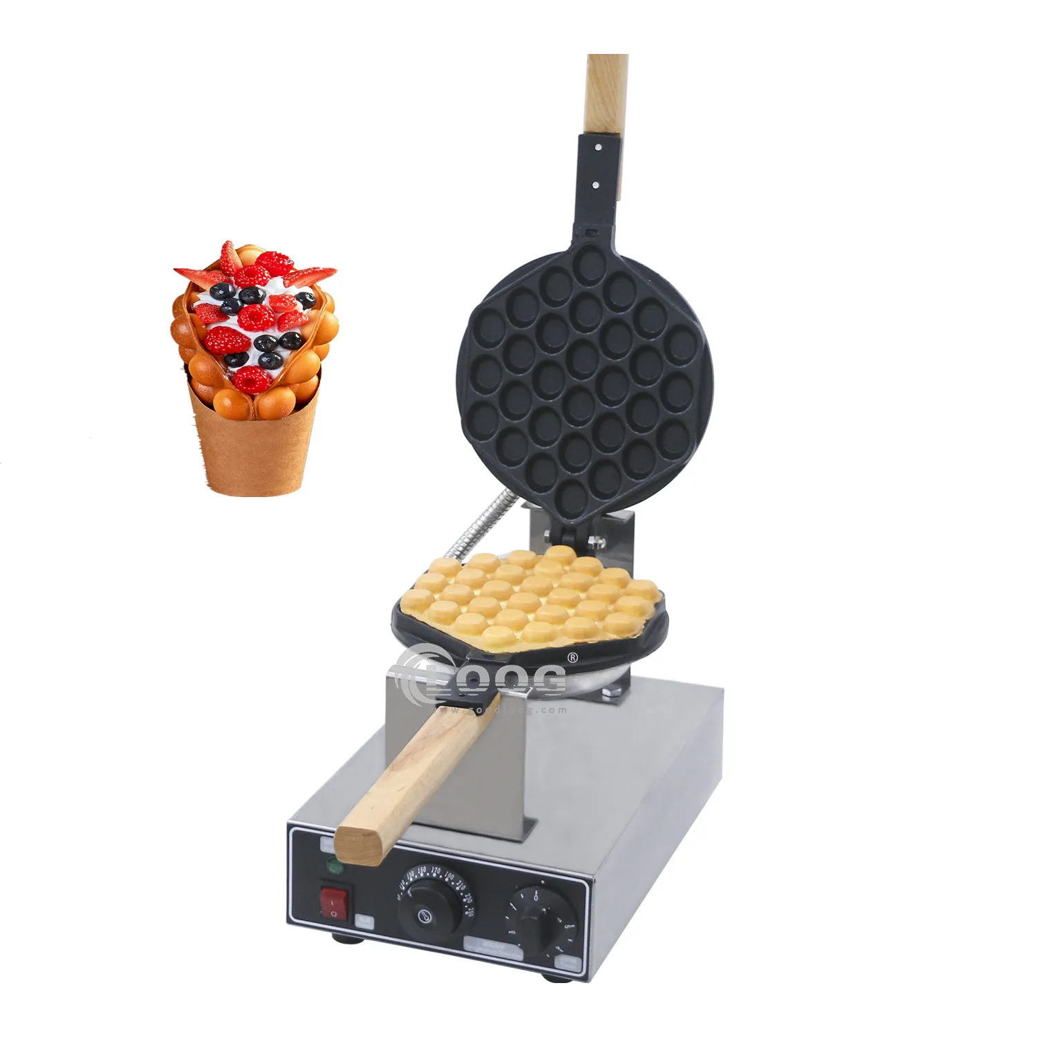 La Macchina Da Cucina Al Miglior Prezzo Produce Kitchbox Bubble Waffle Clip Dupla Makinesi Electric Commercial Egg Waffle Maker All'Ingrosso