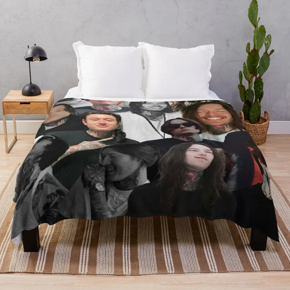 

noah sebastian photo collage Throw Blanket Baby Plaid Blankets