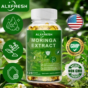 Moringa Extract 1000mg Capsules – 20:1 High Potency – Natural Energy, Detox & Immune Support Health Supplement Non-GMO Superfood