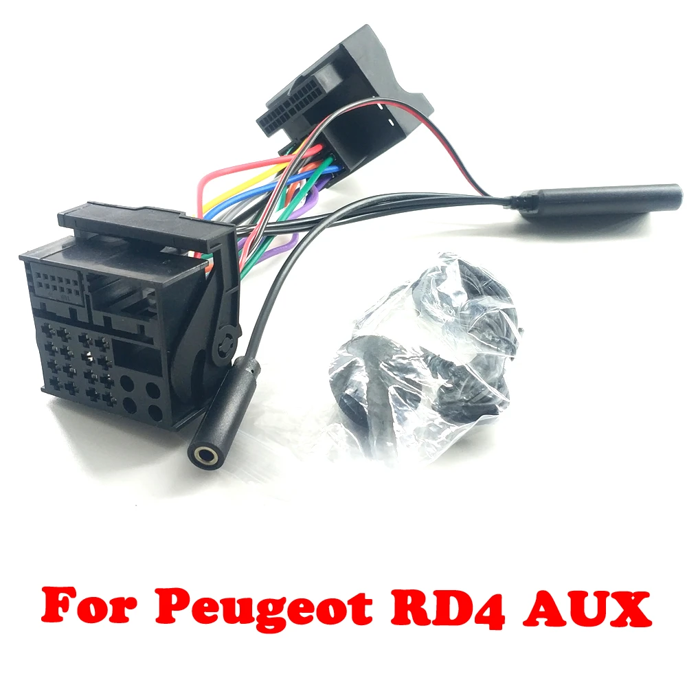 Bluetooth Audio Kabel, 12Pin Auto Radio RD4 Bluetooth Muziek Aux Audio Kabel Adapter Vervanging Voor Citroen C2 C3 C4 C5 C6 C8(Zonder microfoon