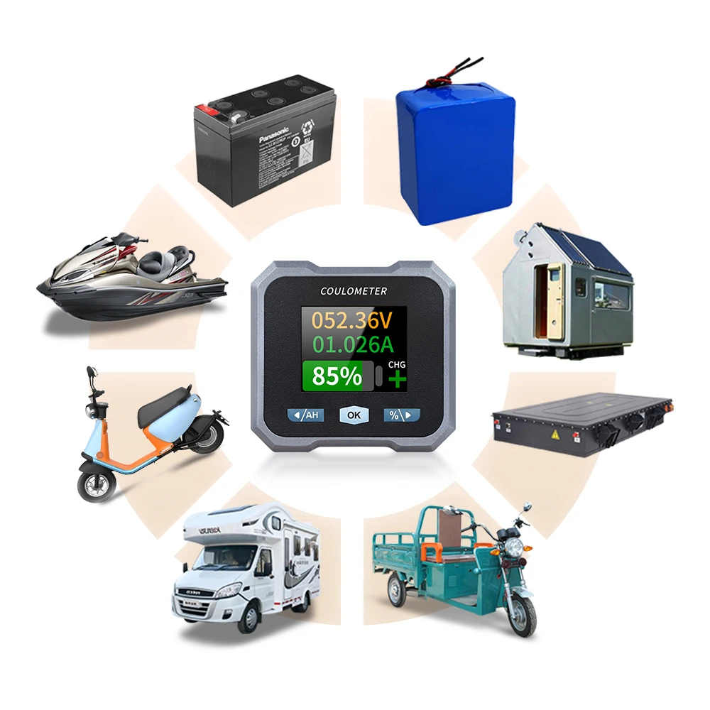 DC 10-100V 0-400A BL105F Battery Tester Coulomb Counter Meter Capacity Indicator Ammeter Voltmeter Bluetooth Battery Monitor battery monitor tester