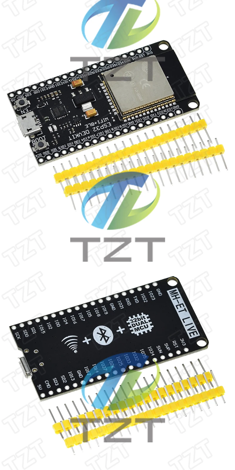 TZT ESP32 Entwicklungsboard WiFi+Bluetooth Ultra-Niedriger Stromverbrauch Dual-Core-Modul ESP-32 ESP-32S CH9102 Für Arduino – Detail 5