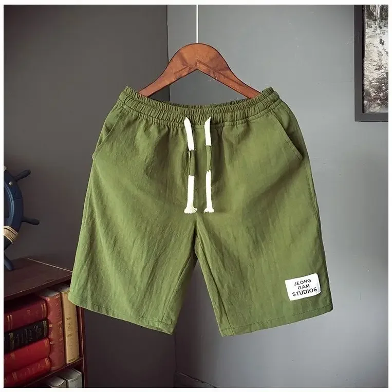 Pantalones Cortos Hombre Shorts De Verano Para Hombre - Algodón Y Lino Con Cintura Elástica Pantalón Corto Algodón Hombre