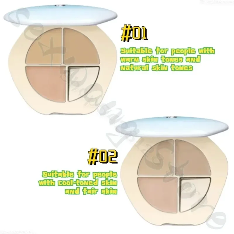 TIMAGE Three-color Facial Concealer Covers Spots Acne Marks Tear Troughs Nasolabial Folds and Dark Circles Under The Eyes 6