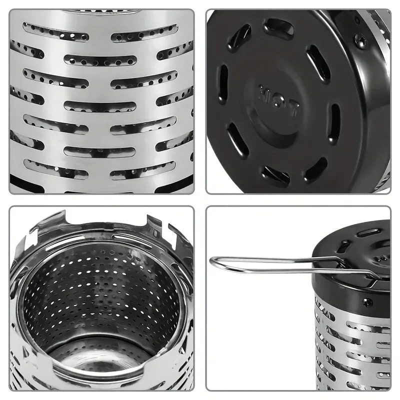 Stainless Steel Heating Cover Outdoor Camping Heating Stove Infrared Heater Camping Baking Stove Cassette Baking Stove 5