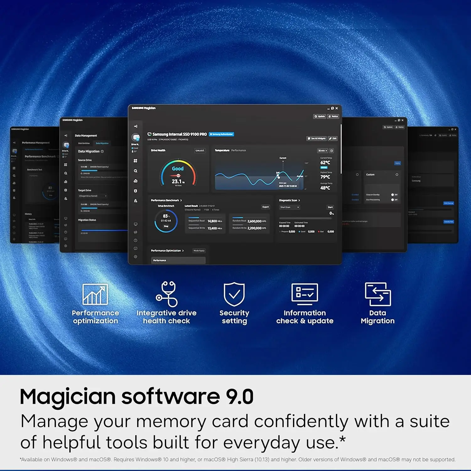 삼성 T7 1TB 512GB 256GB 128GB 마이크로SD 카드 최대 170MB/s 속도의 TF 카드, 캐주얼 게이머, 아마추어 크리에이터, 그리고 일상 사용자를 위한 제품