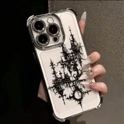 Gothic Cross Line Plated Phone Case - Cool & Dark Design - Samsung S26 Ultra 5G (DDW - DD352C3v5)