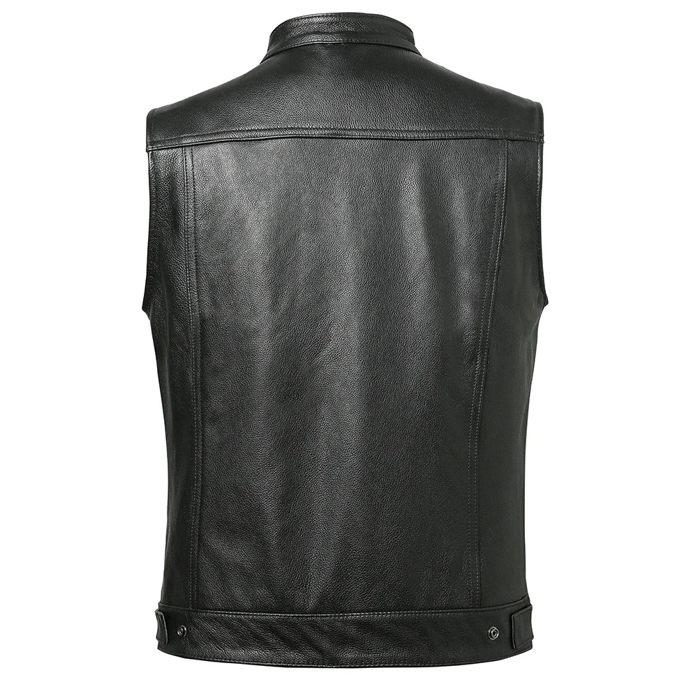 ジャケット・アウター BALLSY.BROTHERS leather down vest Quilted Leather Vest