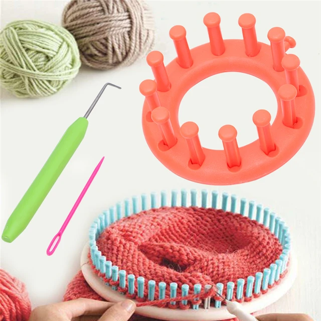 Circular Knitter Knitting Loom Needle Hook Sweater Hat Wool Making Craft  Tool - AliExpress