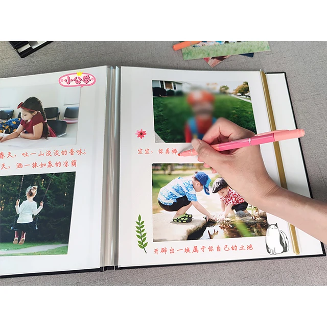 Self Adhesive Photo Album 29X27cm Magnetic Scrapbook Album Holds 4X6,5X7 ,6X8,8X10,10X12 of Photos DIY Anniversary Memory Book - AliExpress