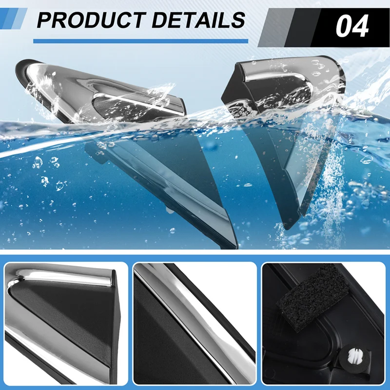 Car Side Mirror Corner Triangle Garnish Panel Window Triangle Plate For Mitsubishi Eclipse Cross 7407A521
