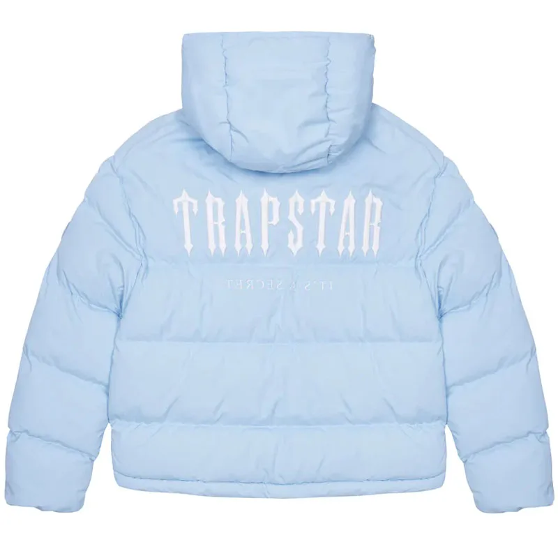 Trapstar London Jaqueta Puffer Decodificada Masculina, Azul Gelo