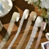6pcs Floaty Lace PET Tapes Set Transparent Flower Adhesive Masking Tape Decoration Stickers Diary DIY Art A7574 4