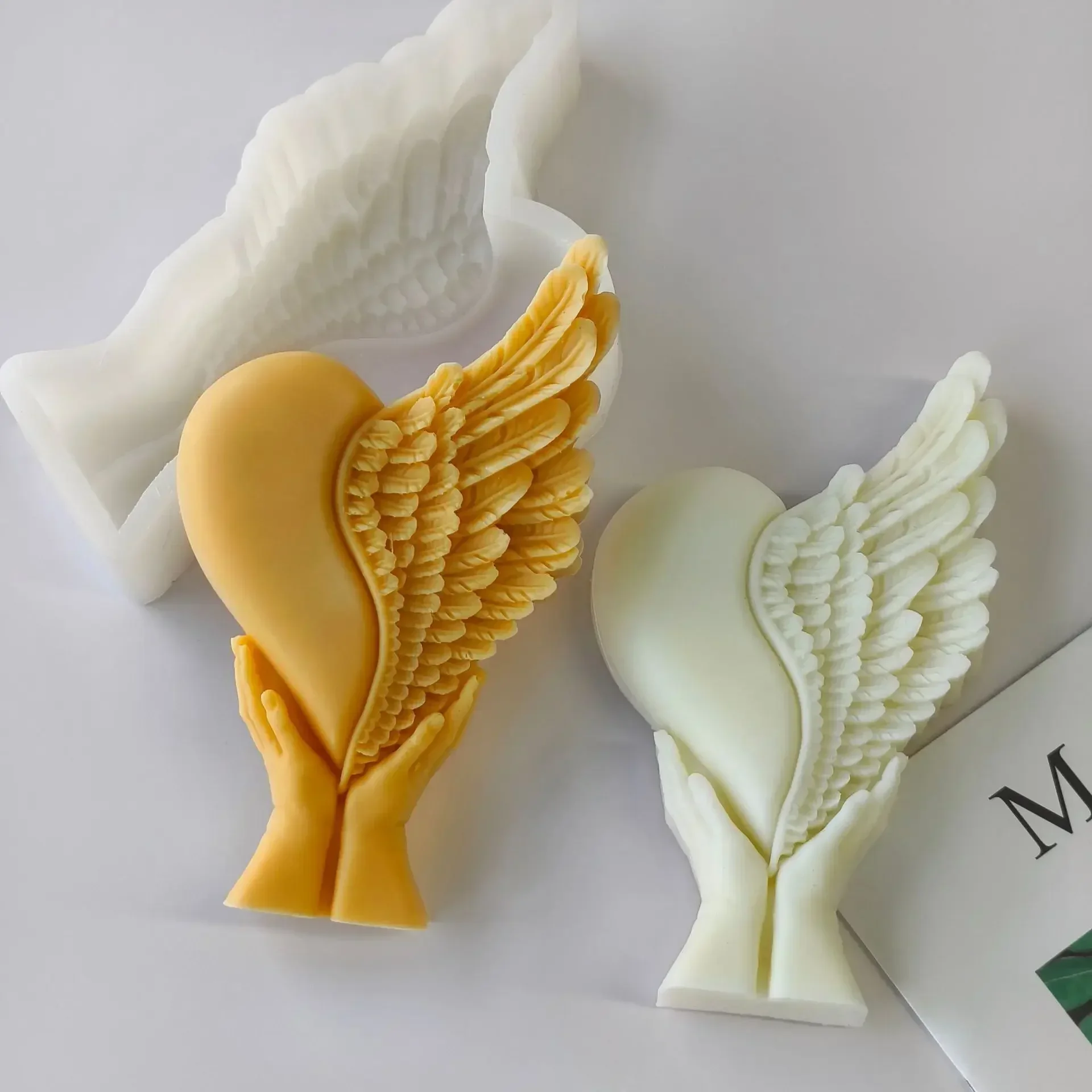 Heart with Wing Silicone Mold for Handmade Gifts and Crafts