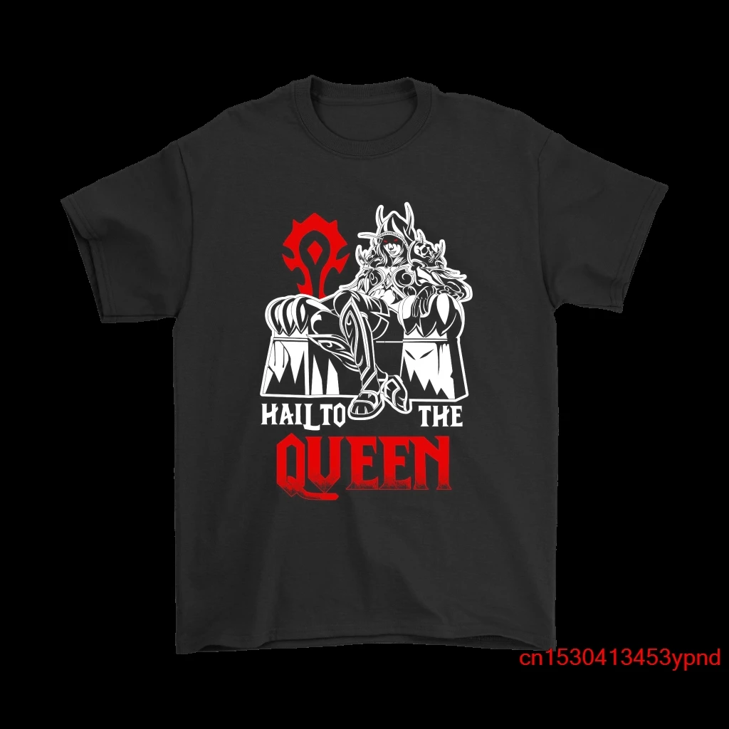 Grandine Alla Regina Sylvanas Windunner Wow Camicie T-Shirt Da Uomo Wow Tee Manica Corta