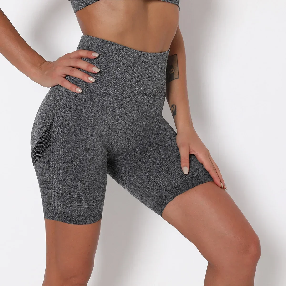 Sports Shorts Women Yoga Running Workout High Waist
