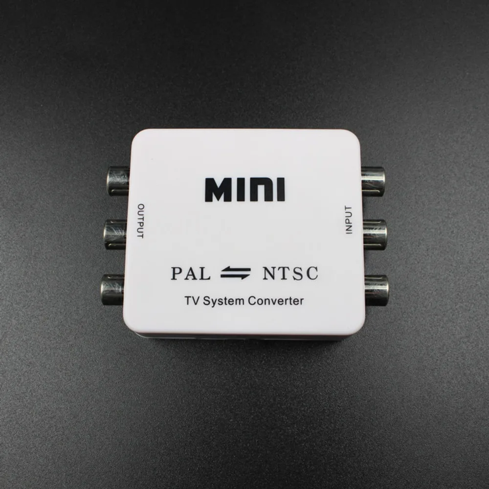 Signal Conversion PAL To NTSC Converter Connection Box Video Converter Bi-directional White