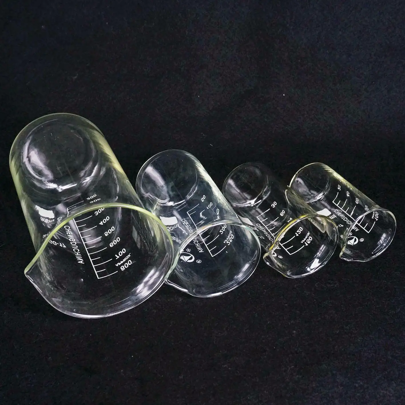 50/100/150/250/300/400/500/600/800/1000ml Borosilicate Glass Beaker Tall Measure Cup Laboratory