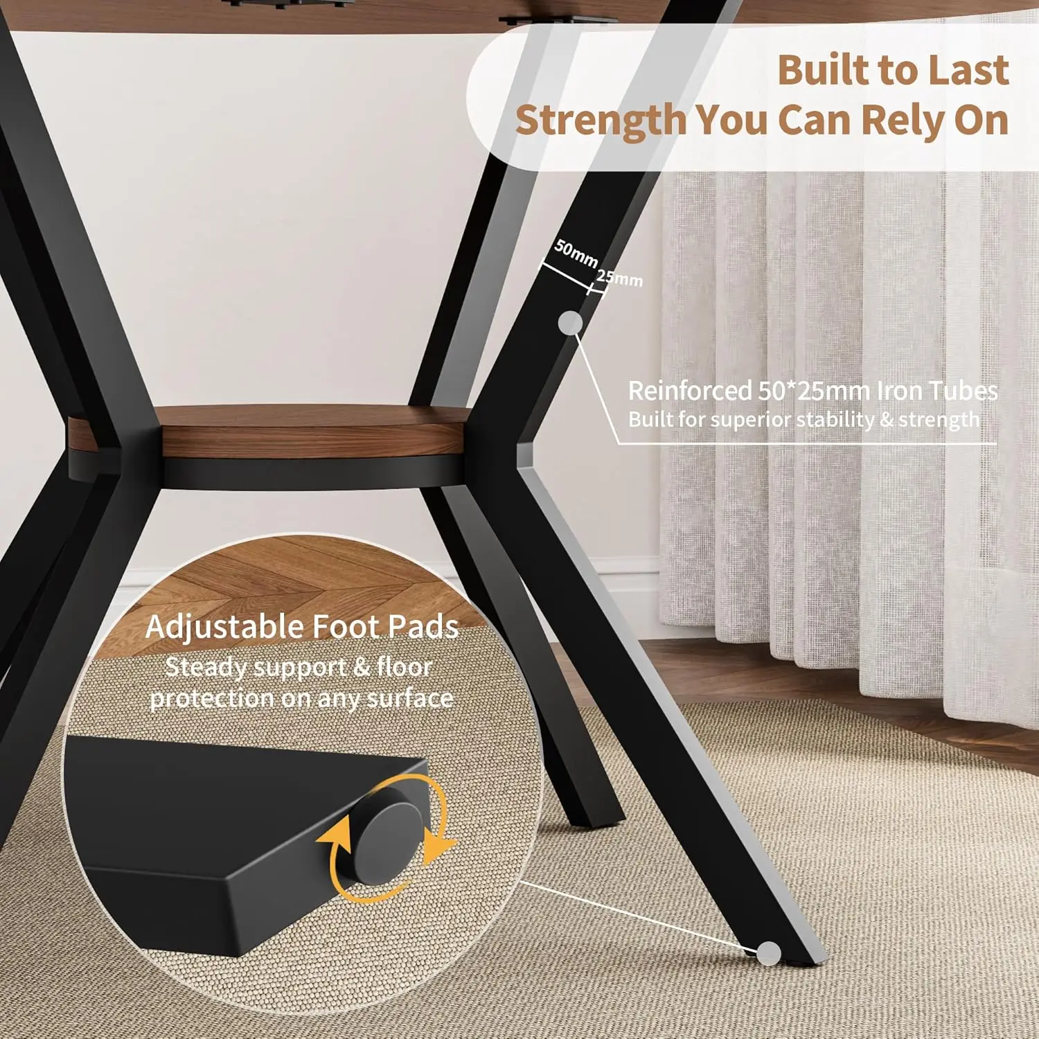 42" Round Dining Table for 4 6