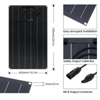 Panneau solaire super puissant, adapté pour montres, bateau, voiture, ménage, camping, chargeur de batterie 18V, 36V, 500W, 1000W, 2000W, kits de panneaux solaires 3