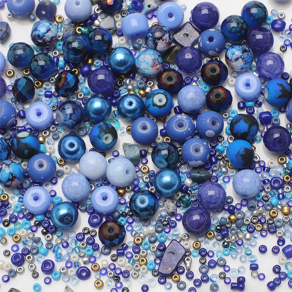 Green Crystal Glass Round Beads for Jewelry & Crafting - 45g Seed Beads for Handmade Creations