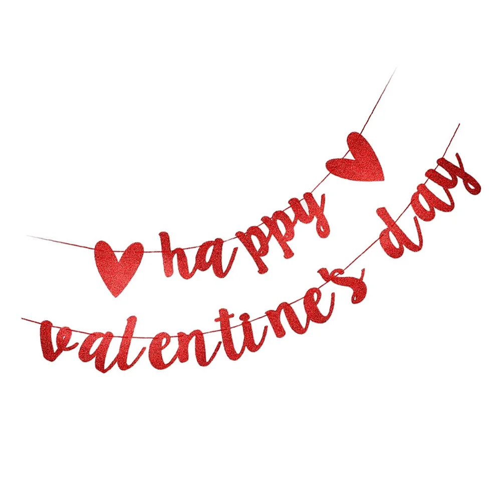 

Valentine's Day Pull Flag Party Banner Decor Celebration Valentin’s Hanging Dating The Decorative Decoration