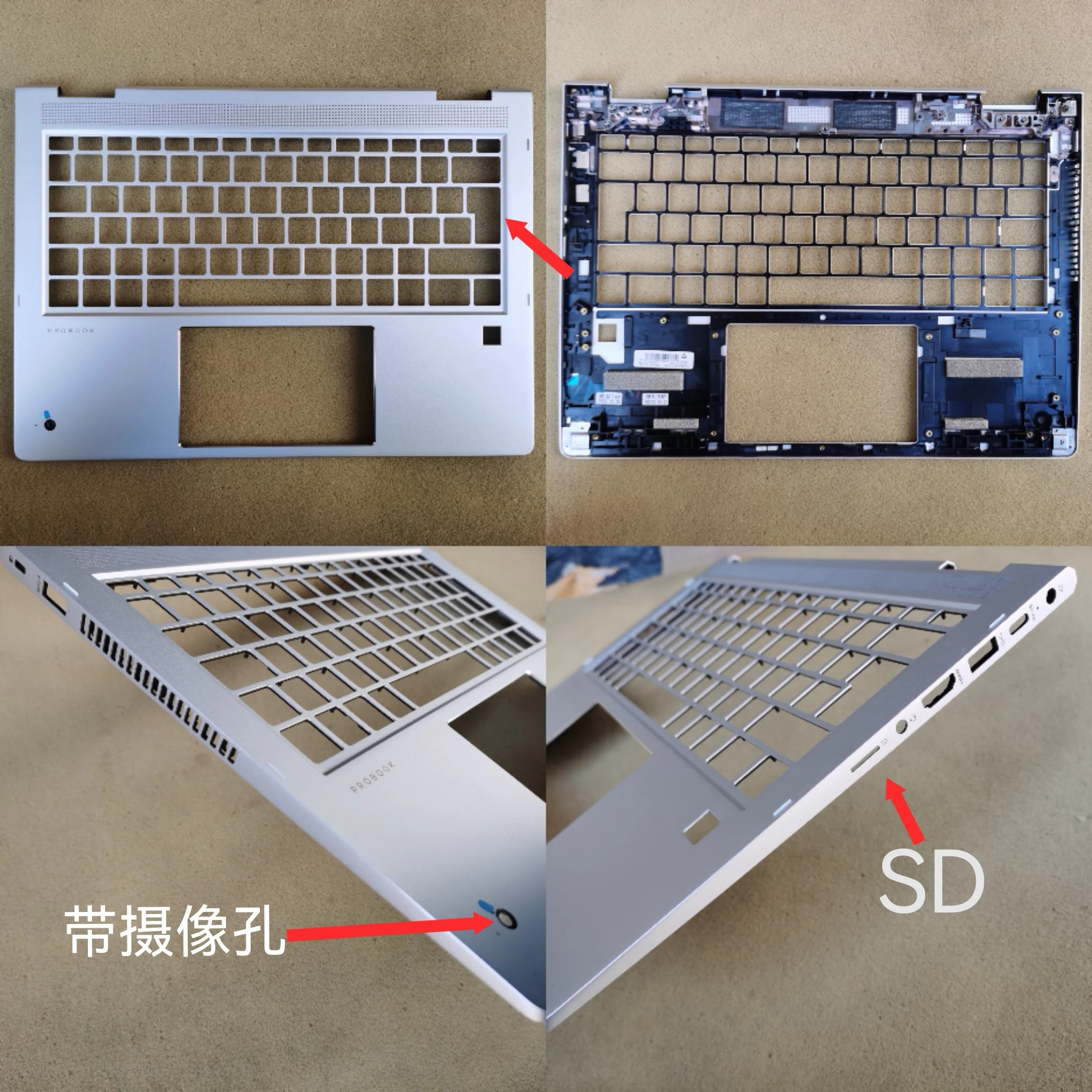 Nuovo Poggiapolsi Per Custodia Superiore Per Laptop Per Hp Probook X360 435 G7 435 G8