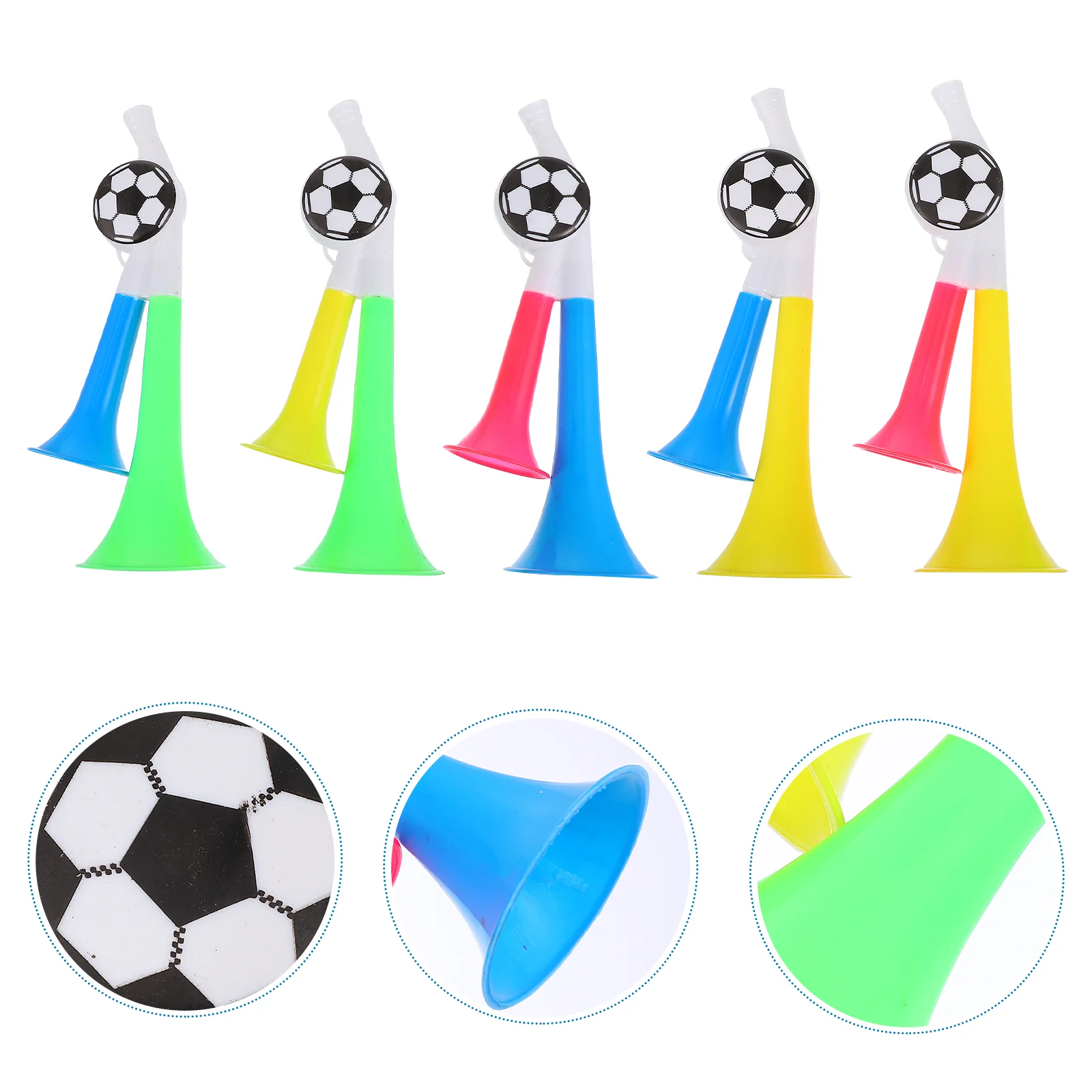 

10 Pcs Trumpet Musical Instruments Fans Cheering Horn Football Sports Small Props Plastic Party Air Horns Child Noise Maker