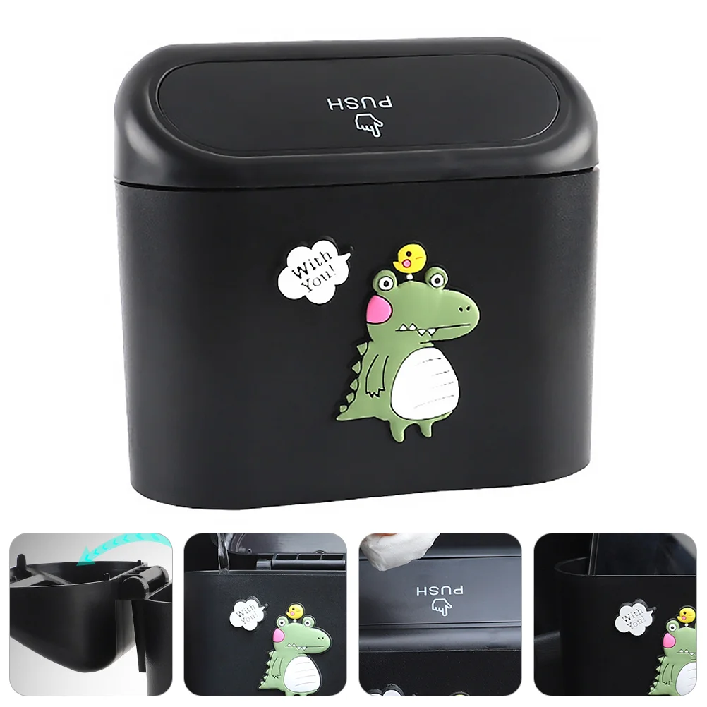 

Car Trash Can with Lid Vehicle Trash Bin Car Dustbin Garbage Organizer Storage Automotive Garbage Can Bin Trash Container for