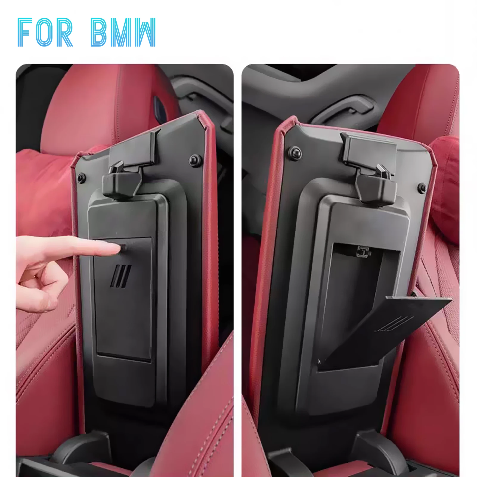 Versteckte Armlehnen-Aufbewahrungsbox für BMW 2 3 4er G20 G22 G26 2020–2025, Sichtschutz-Artikel-Tablett-Organizer, versteckte Standort-Organizer-Box – Detail 1
