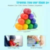 Sensory Fidget Toys Autism Fidget Ball Autistic ADHD Cool Desk Toy Calm Down Travel Airplane Toys Stuffers Gift for Kids Girls 5