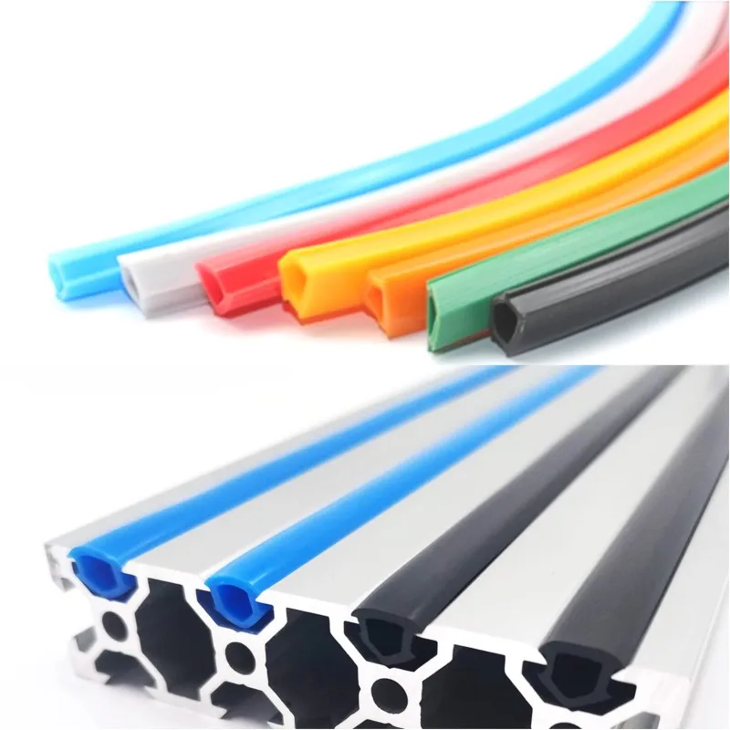 Medidores 20 30 40 45 Séries mm mm 10 mm Selo Liso para o Perfil de Alumínio da ue Capa de Entalhe Macio Painel 3d Impressora C-beam Máquina 1