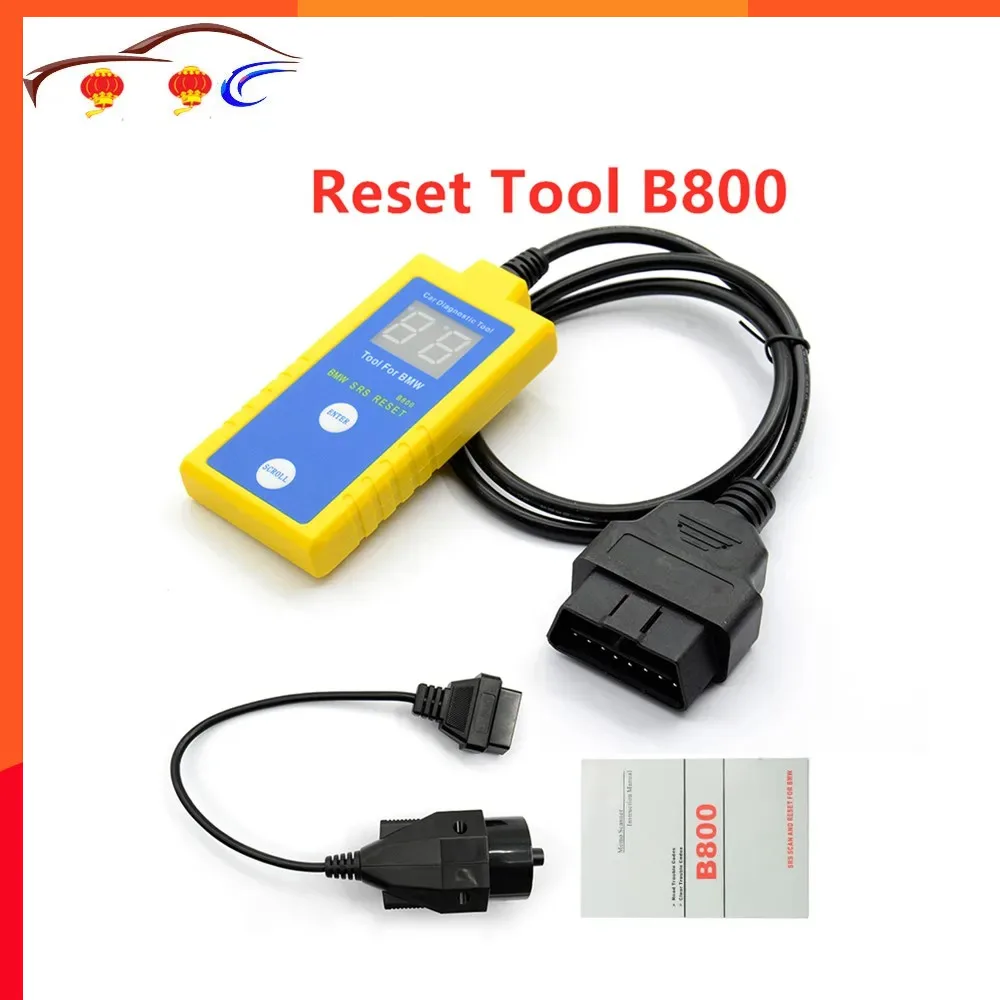 Auto Airbag Reset Tool B800 Lettore Di Codice B 800 Fit E36 E46 E34 E38 E39 Z3 Z4 X5 Strumento Di Scansione