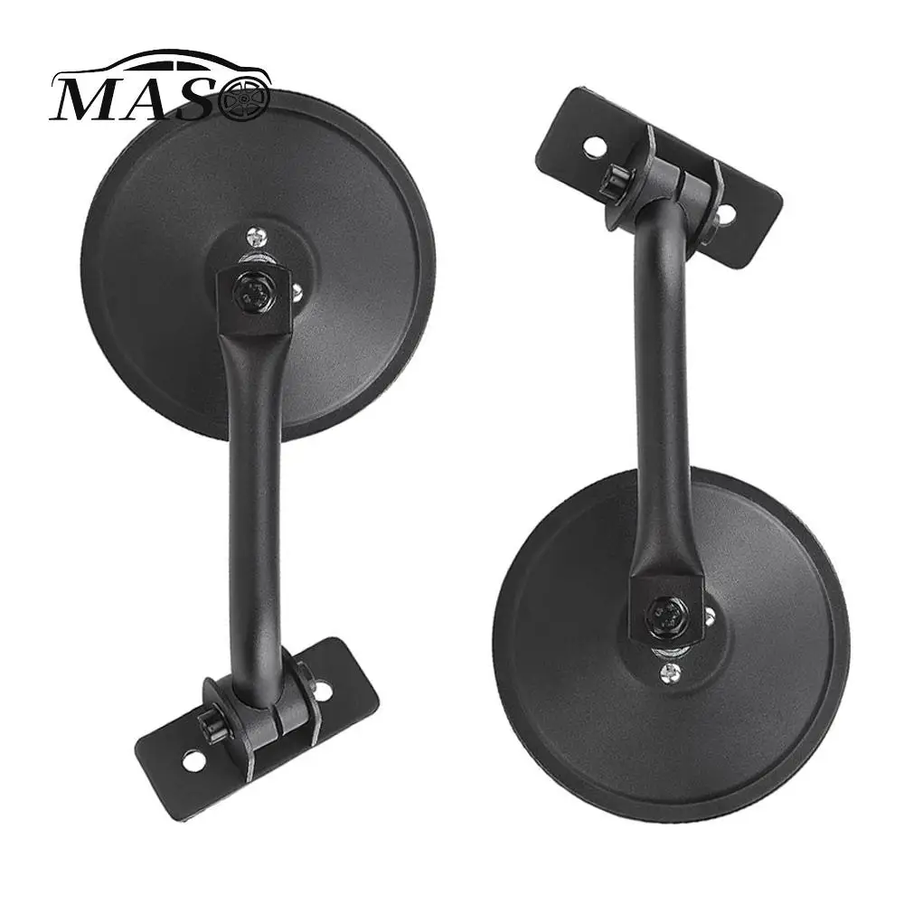 

2pcs Rectangular/Round Car Side Rearview Mirror for Jeep Wrangler TJ LJ 1997-2006,JK JKU 2007-2018