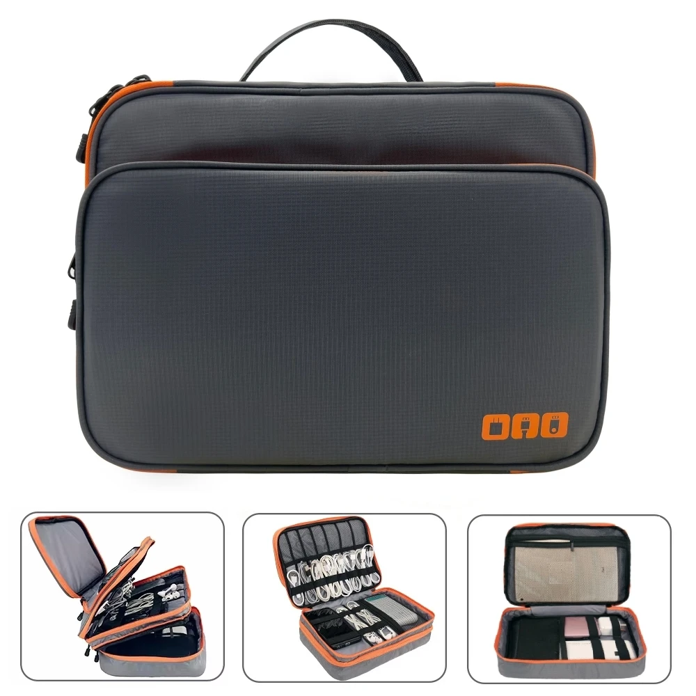 Cable Storage Bag Multi Layer Electronic Accessories Organizer Portable Travel Cable Organizer Case For iPad Cable Charger