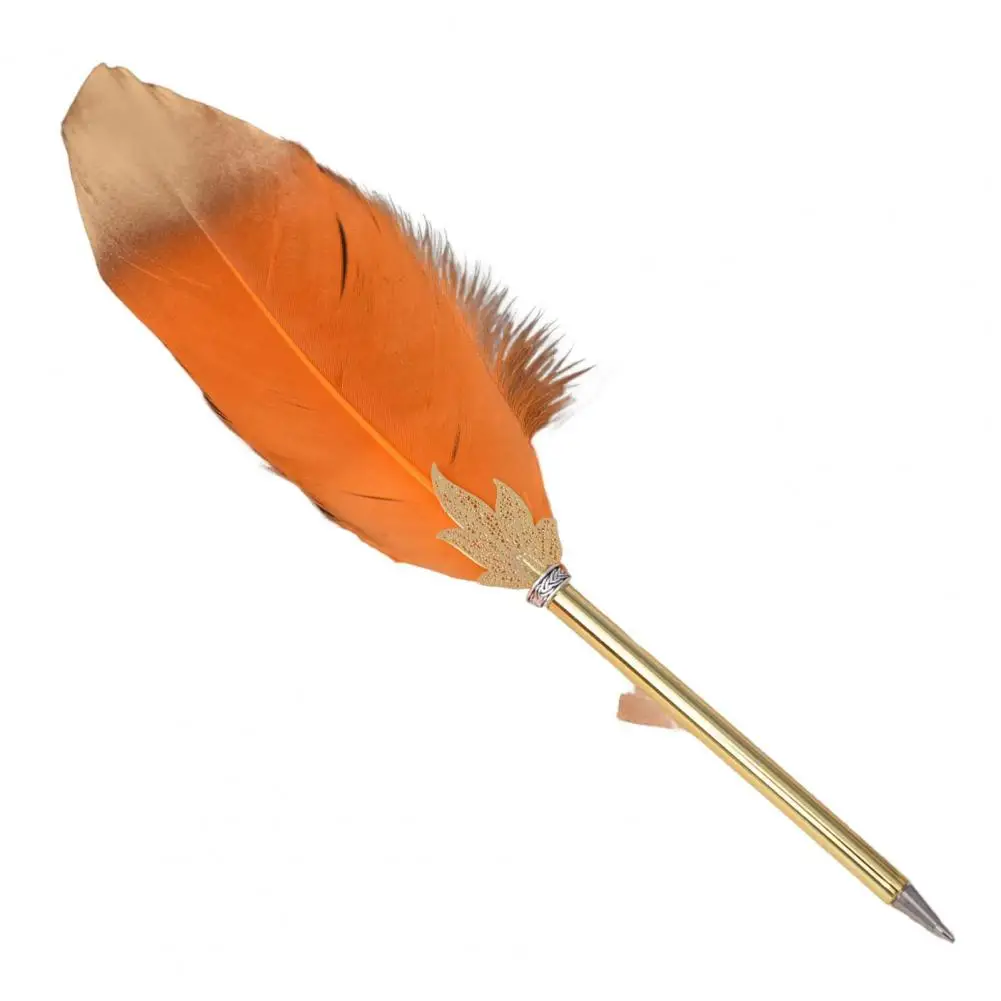 Schreibfeder Kugelschreiber Set 2er - Schwarz & Weiß, 22 Cm, Elegante Feder