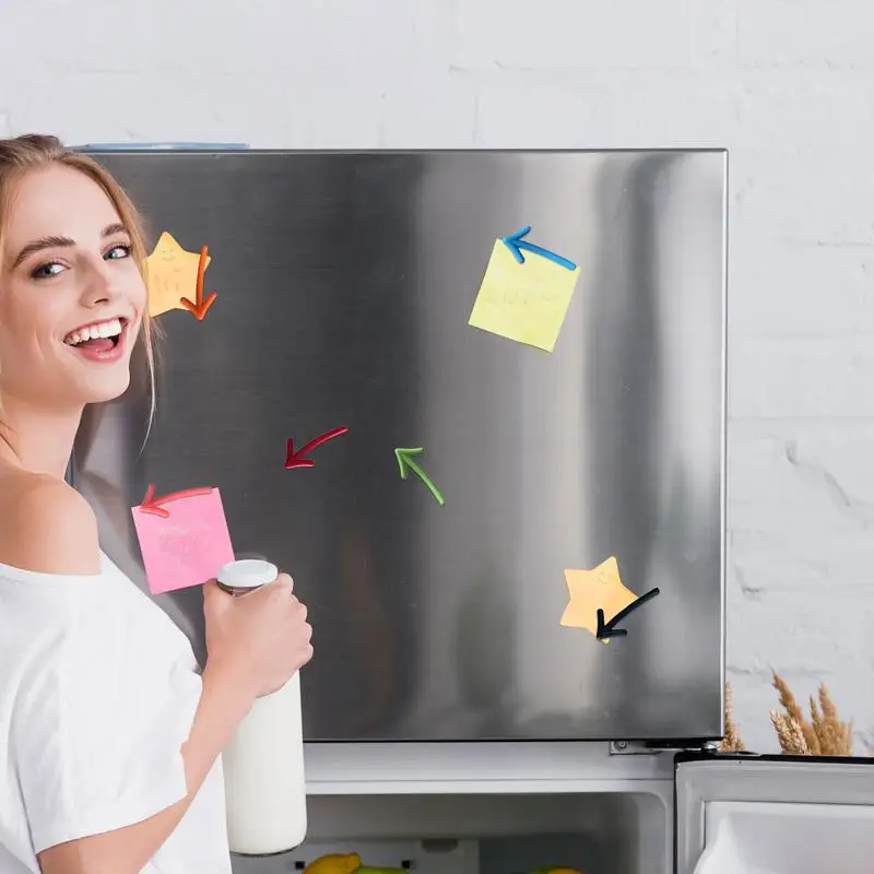 Magnetic Arrows for Whiteboard 6X Decorative Magnets Fridge Arrows Refrigerator Magnets Sticker Paste Fridge for