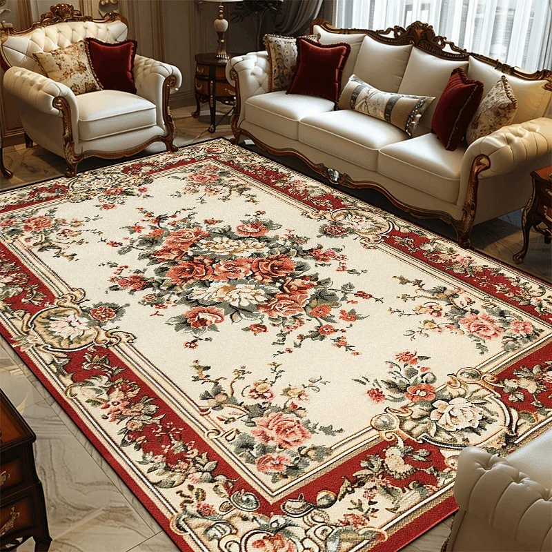 European and American Style Rugs for Living Room Decor Large Washable Decoration Bedroom Carpet Luxury Kitchen Lounge Floor Mat 2
