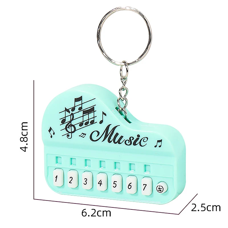 Portable Musical Instrument Toy Piano Keychain Mini Electronic Keyboard Keychain